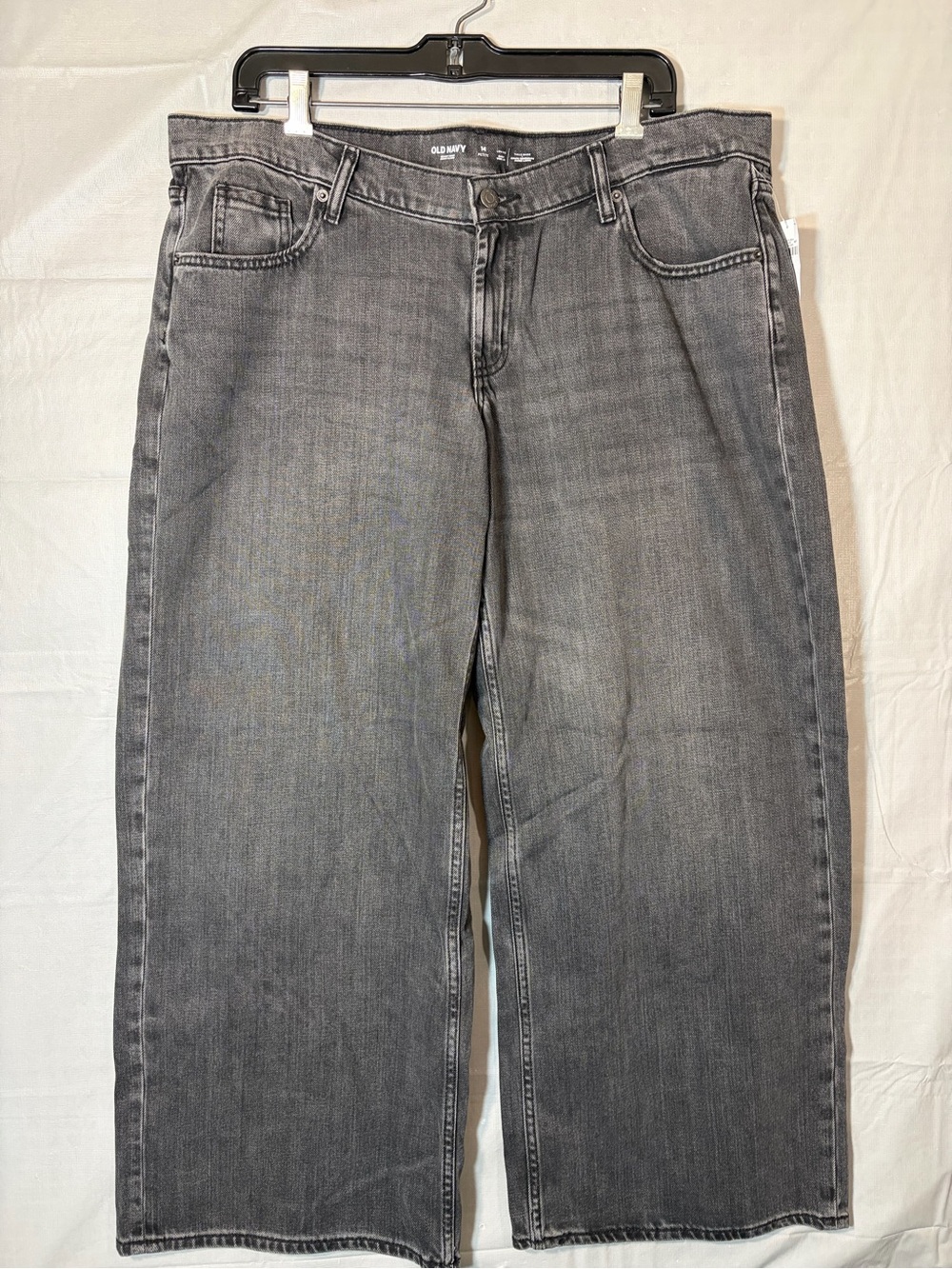 149. Old Navy Woman’s Black Low-Rise Baggy Wide Leg Jeans